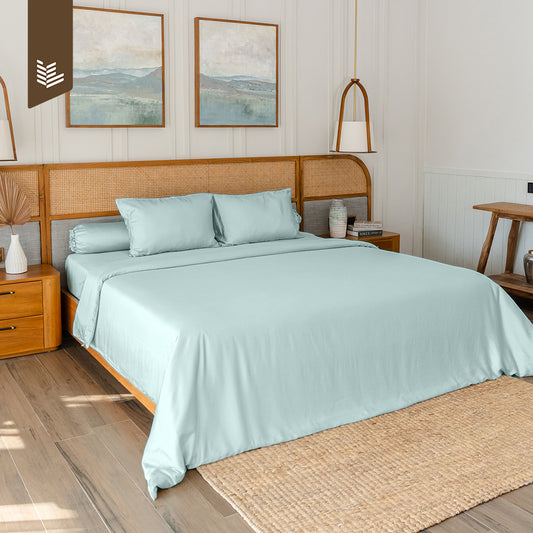 Bamboo Lyocell Complete Bed Set - Baby Blue