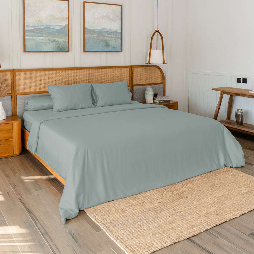 Bamboo Lyocell Bed Set Standard - Baby Blue